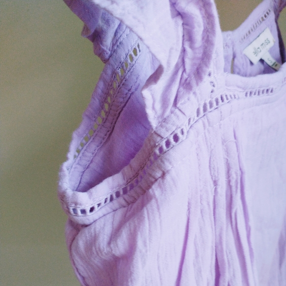 Ella Moss Women's Alanis Babydoll Woven Top - Picture 7 of 15